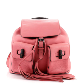 Gucci Bamboo Tassel Backpack Leather Medium