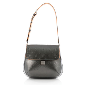 Louis Vuitton Mat Webster Street Handbag Monogram Vernis gray