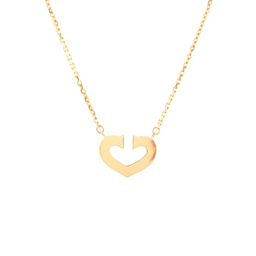 Cartier C Heart de Cartier Pendant Necklace 18K Rose Gold