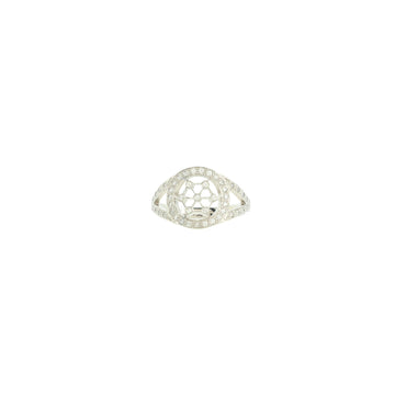 Tiffany & Co. Circle Voile Ring Platinum with Diamonds