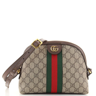 Gucci Ophidia Dome Shoulder Bag GG Coated Canvas Small