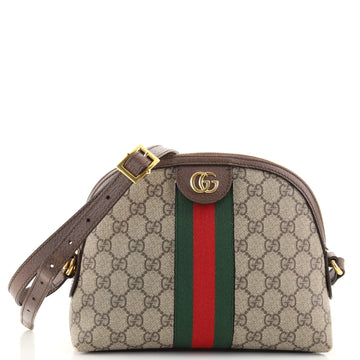 Gucci Ophidia Dome Shoulder Bag GG Coated Canvas Small