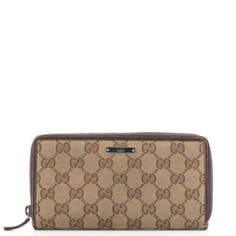 Gucci Zip Around Wallet GG Canvas Long