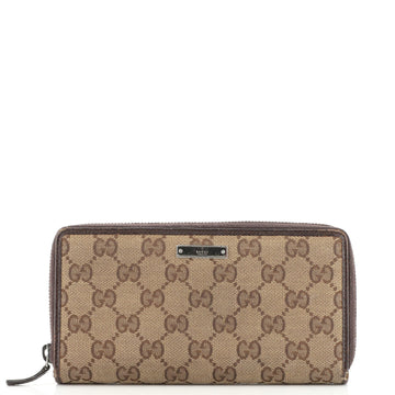 Gucci Zip Around Wallet GG Canvas Long