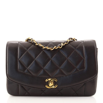 Chanel Vintage Diana Flap Bag Quilted Lambskin Small
