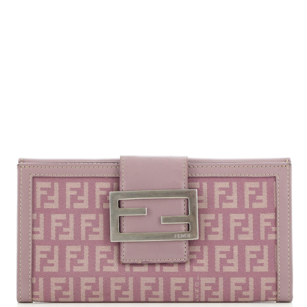 fufufunochi Fendi Vintage FF Flap Wallet Zucchino Canvas Long 157062