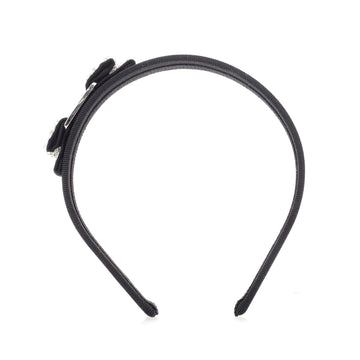 Salvatore Ferragamo Vara Headband Crystal Embellished Fabric