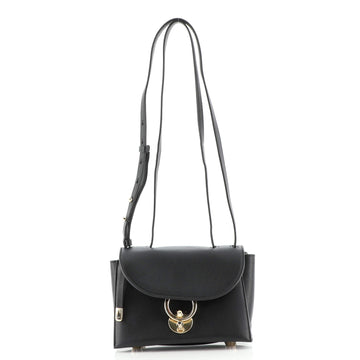 Salvatore Ferragamo Gancio Lock Handle Crossbody Flap Bag Leather Small