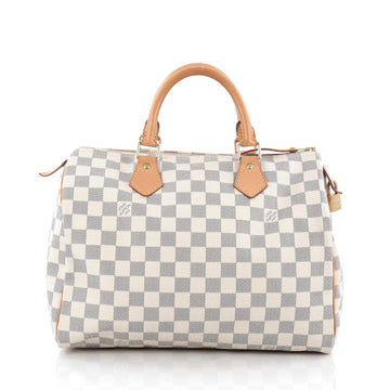 Louis Vuitton Speedy Handbag Damier 30 white