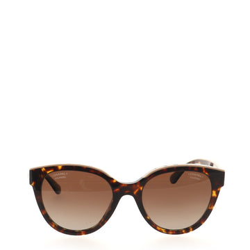 Chanel CC Rim Logo Letters Butterfly Sunglasses Acetate