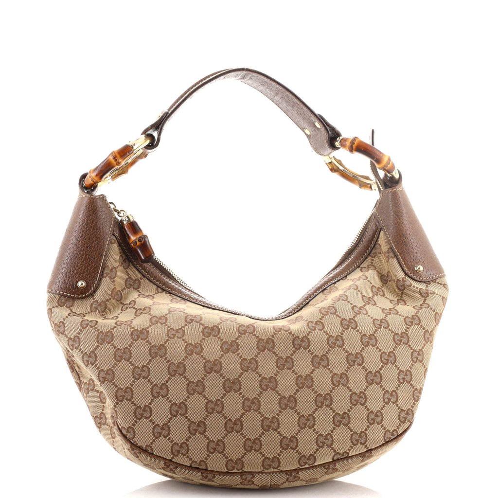 GUCCI Bamboo hobo metallic half-moon y2k GUCCI Bamboo hobo
