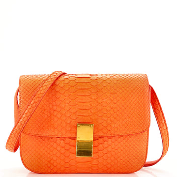 Celine Classic Box Bag Python Medium