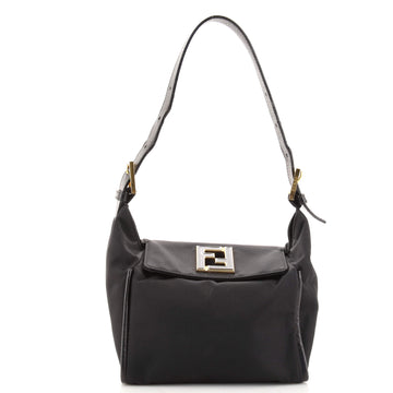 Fendi Vintage FF Flap Shoulder Bag Nylon