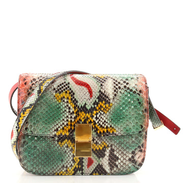 Celine Classic Box Bag Python Medium