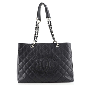 Chanel Grand Shopping Tote Quilted Caviar