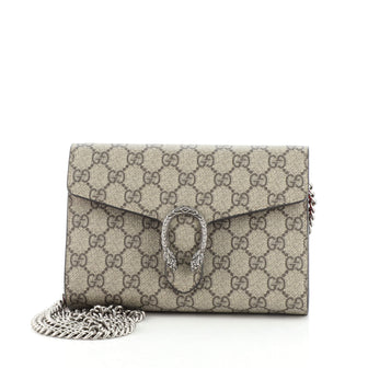 Gucci Dionysus Chain Wallet GG Coated Canvas Small