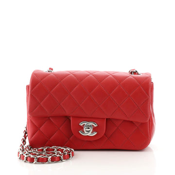 Chanel Classic Single Flap Bag Quilted Lambskin Mini