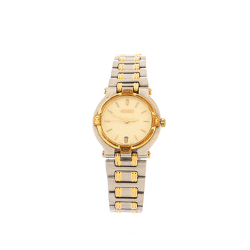 Gucci 9000L Date Quartz Watch Stainless Steel and Plated Metal 25