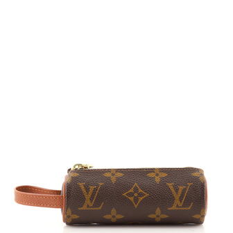 Louis Vuitton Trousse Ronde Pencil Case Monogram Canvas Mini