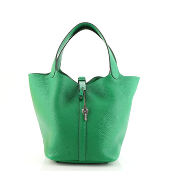 Hermes Monochrome Picotin Lock Bag Clemence MM