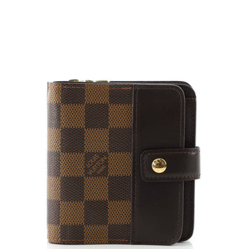 Louis Vuitton Bifold Zip Wallet Damier Compact