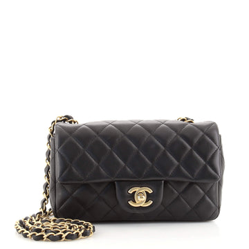 Chanel Classic Single Flap Bag Quilted Lambskin Mini