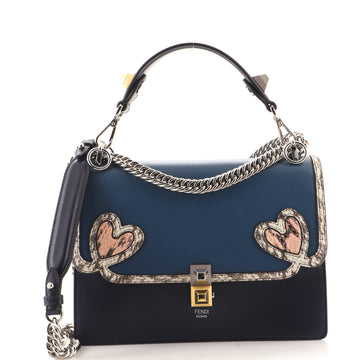 Fendi Kan I Bag Leather with Python Medium