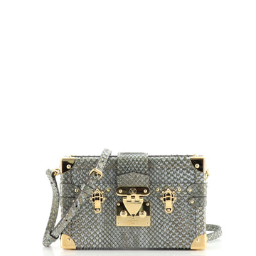 Louis Vuitton Petite Malle Handbag Python