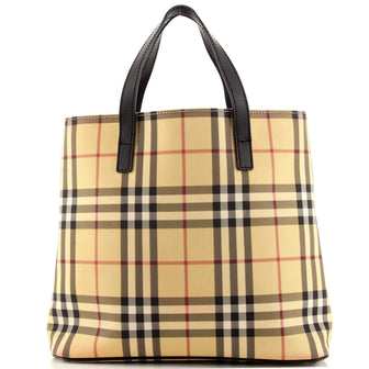 Burberry Canterbury Tote Horseferry Check Canvas Small