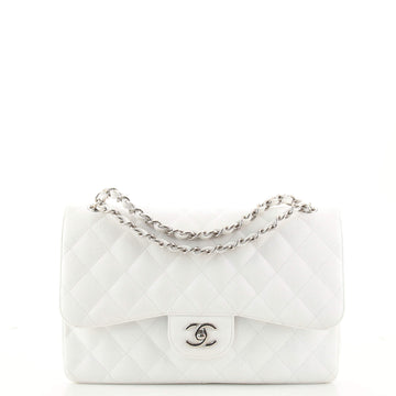 Chanel Classic Double Flap Bag Quilted Caviar Jumbo
