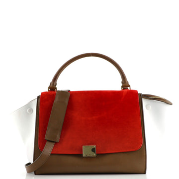 Celine Tricolor Trapeze Bag Leather Small