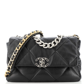 Chanel 19 Flap Bag Quilted Lambskin Large