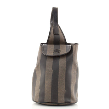 Fendi Pequin Sling Backpack Coated Canvas Medium