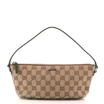 Gucci Vintage Boat Pochette GG Canvas Small