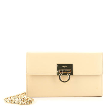 Salvatore Ferragamo Gancini Box Crossbody Bag Leather Small