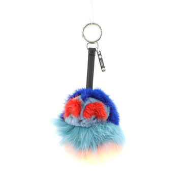Fendi Monster Bag Charm Fur and Leather