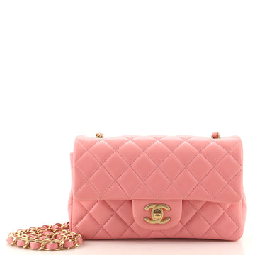 Chanel Classic Single Flap Bag Quilted Lambskin Mini