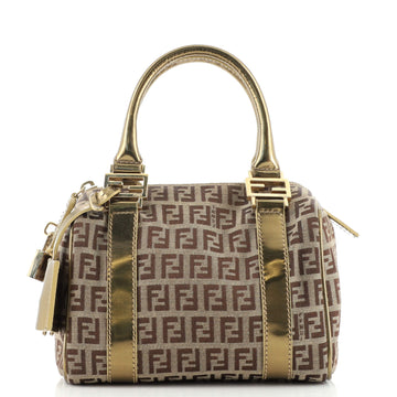 Fendi Boston Bag Zucchino Canvas Small
