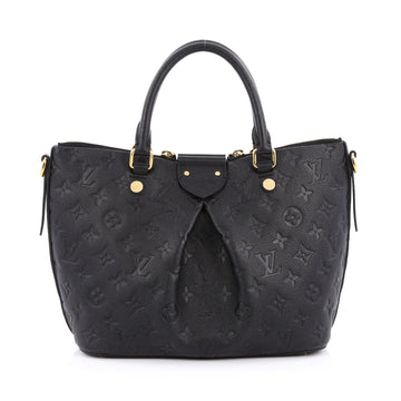 Louis Vuitton Mazarine Handbag Monogram Empreinte Leather PM black