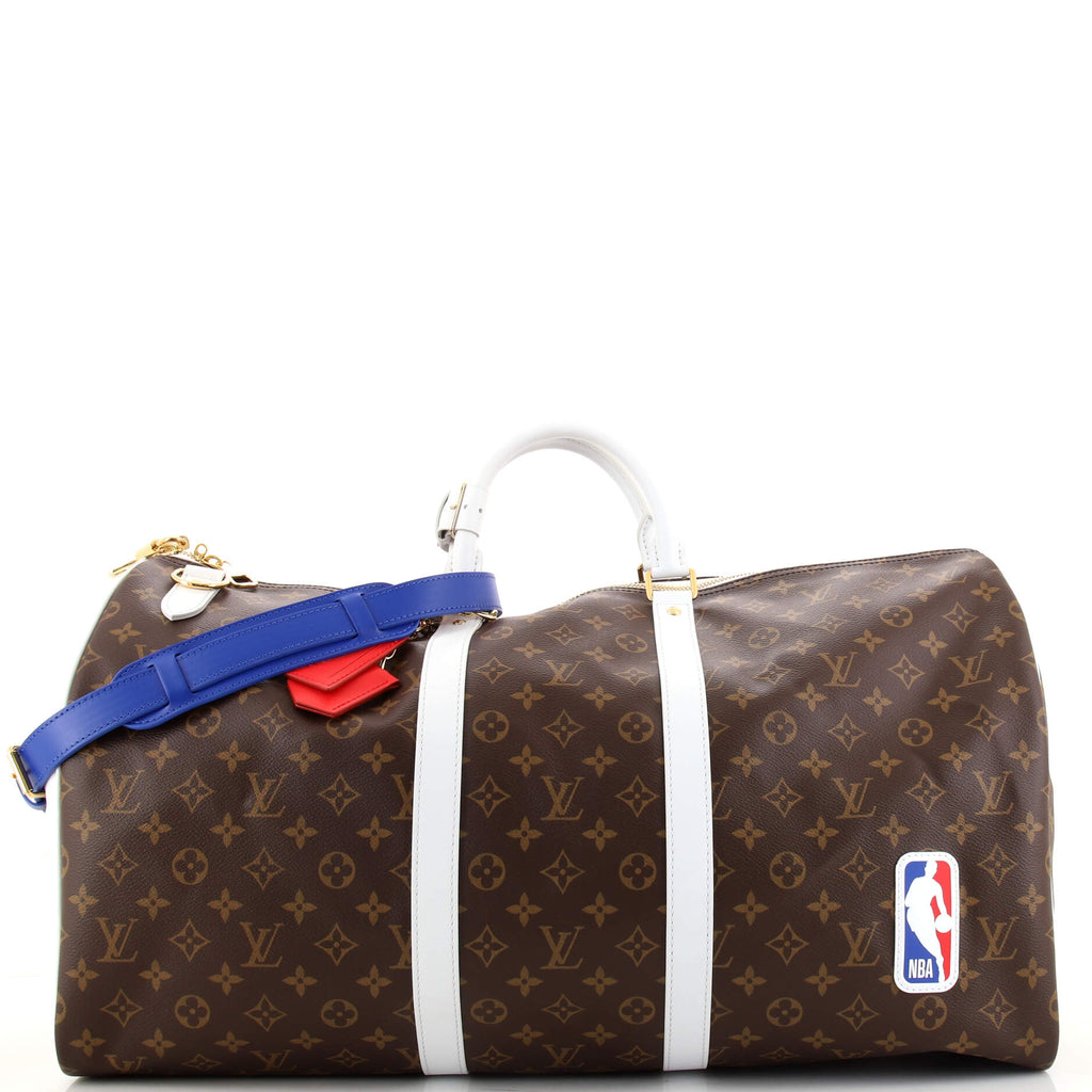 Louis+Vuitton+Keepall+Bandouliere+Duffle+Brown+Canvas for sale online