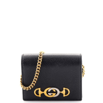 Gucci Zumi Chain Card Case Leather