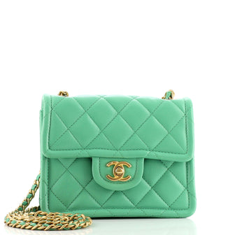 Chanel Sweet Classic Flap Bag Quilted Caviar Mini