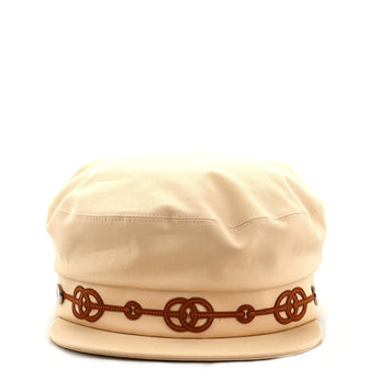 Hermes Cabourg Cliquetis Newsboy Cap Cotton