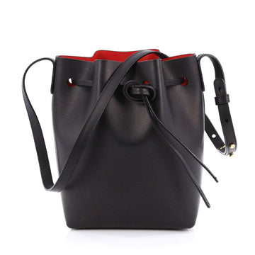 Mansur Gavriel Bucket Bag Leather Mini black