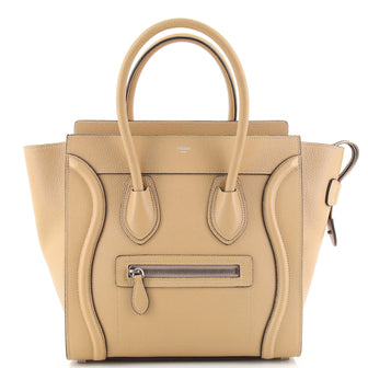 Celine Luggage Bag Grainy Leather Micro