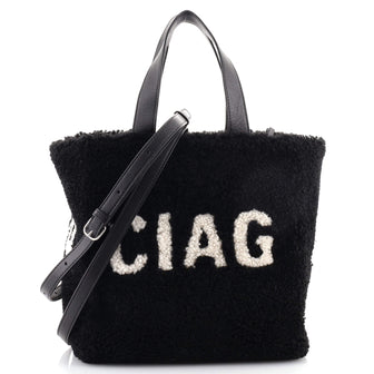 Balenciaga Logo Tote Shearling XS