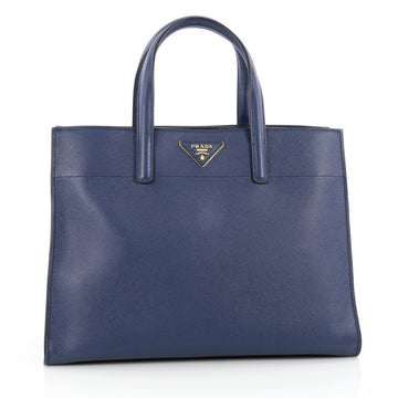 Prada Soft Triple Pocket Convertible Tote Saffiano Leather