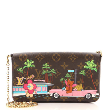 Louis Vuitton Felicie Pochette Limited Edition Vivienne Xmas Monogram Canvas