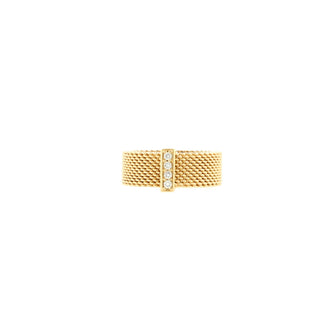 Tiffany & Co. Somerset Ring 18K Yellow Gold with Diamonds