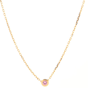 Cartier Cartier D'Amour 1 Pink Sapphire Necklace 18K Rose Gold